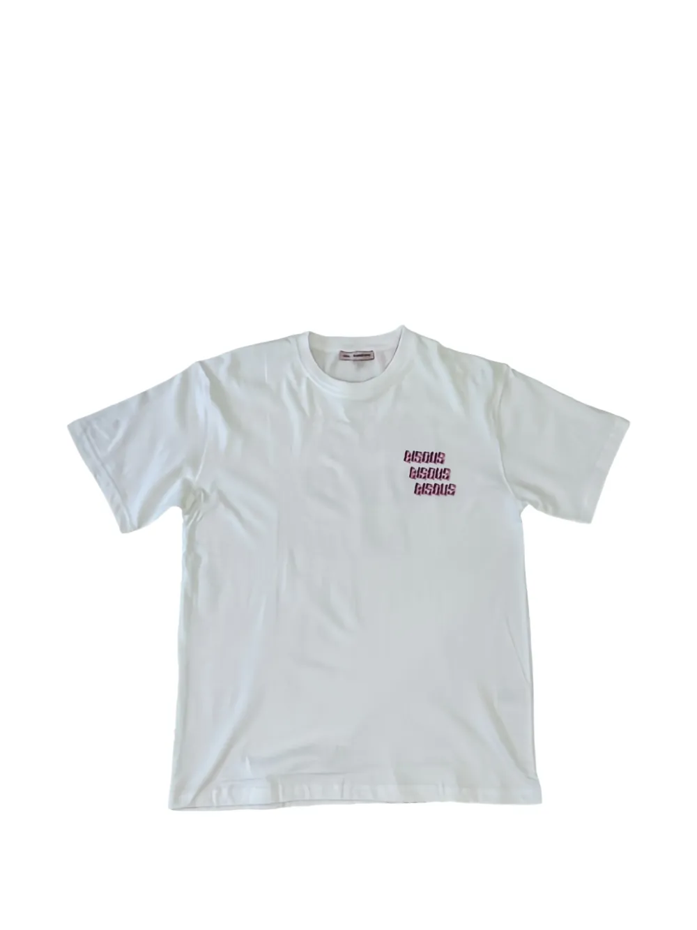 Bisous Skateboards T-Shirt mit Logo-Print - Weiß