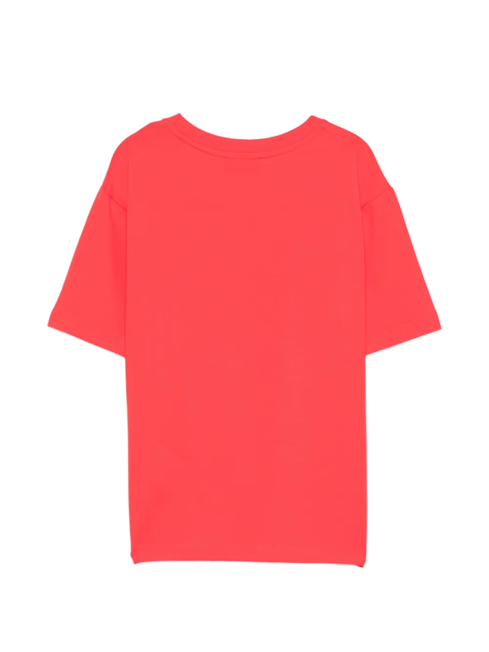 Moschino Kids Teddy T-shirt met logo Rood