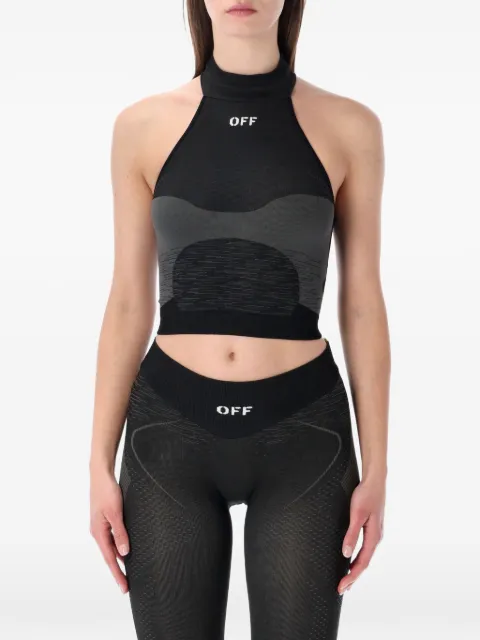 Off-White halter-neck active top