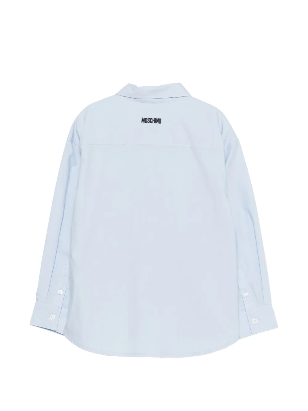 Moschino Kids Shirt met zak Blauw