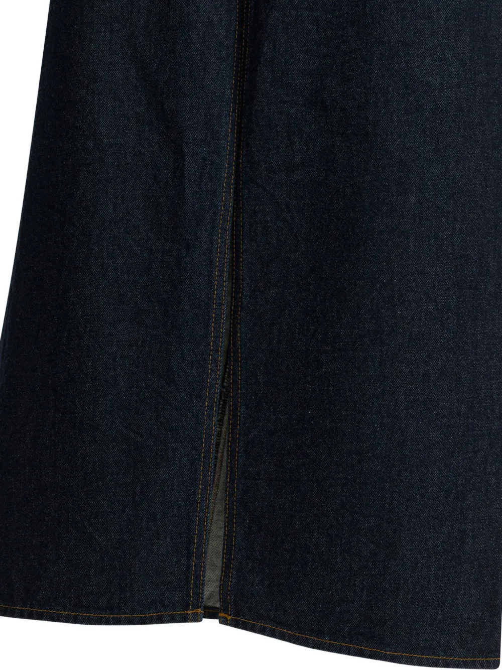 KAPITAL Denim midi-kokerrok Blauw