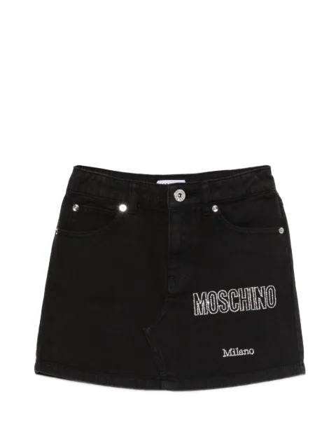 Moschino Kids Saia com detalhe de logo
