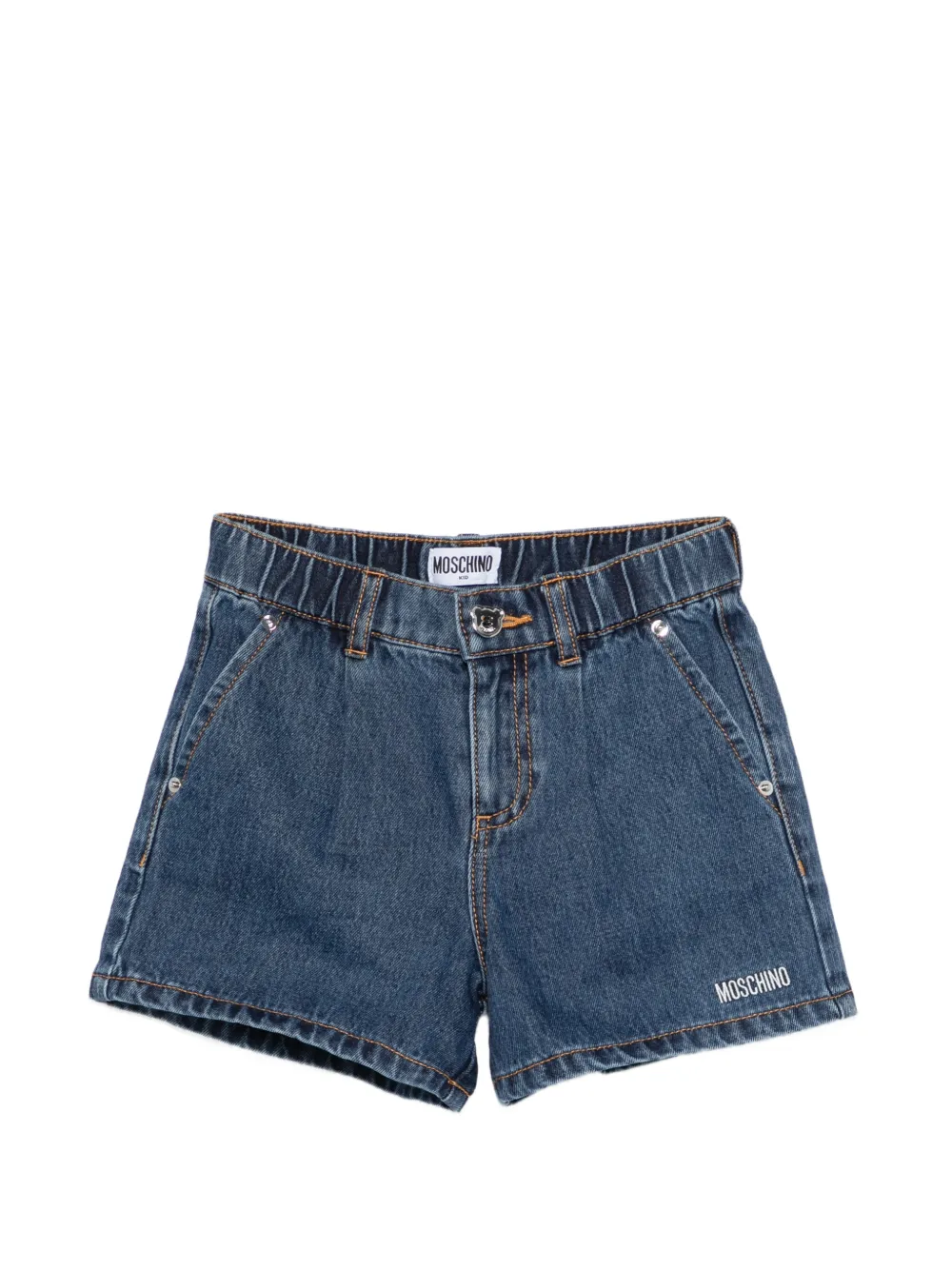 Moschino Kids cotton shorts - Blu