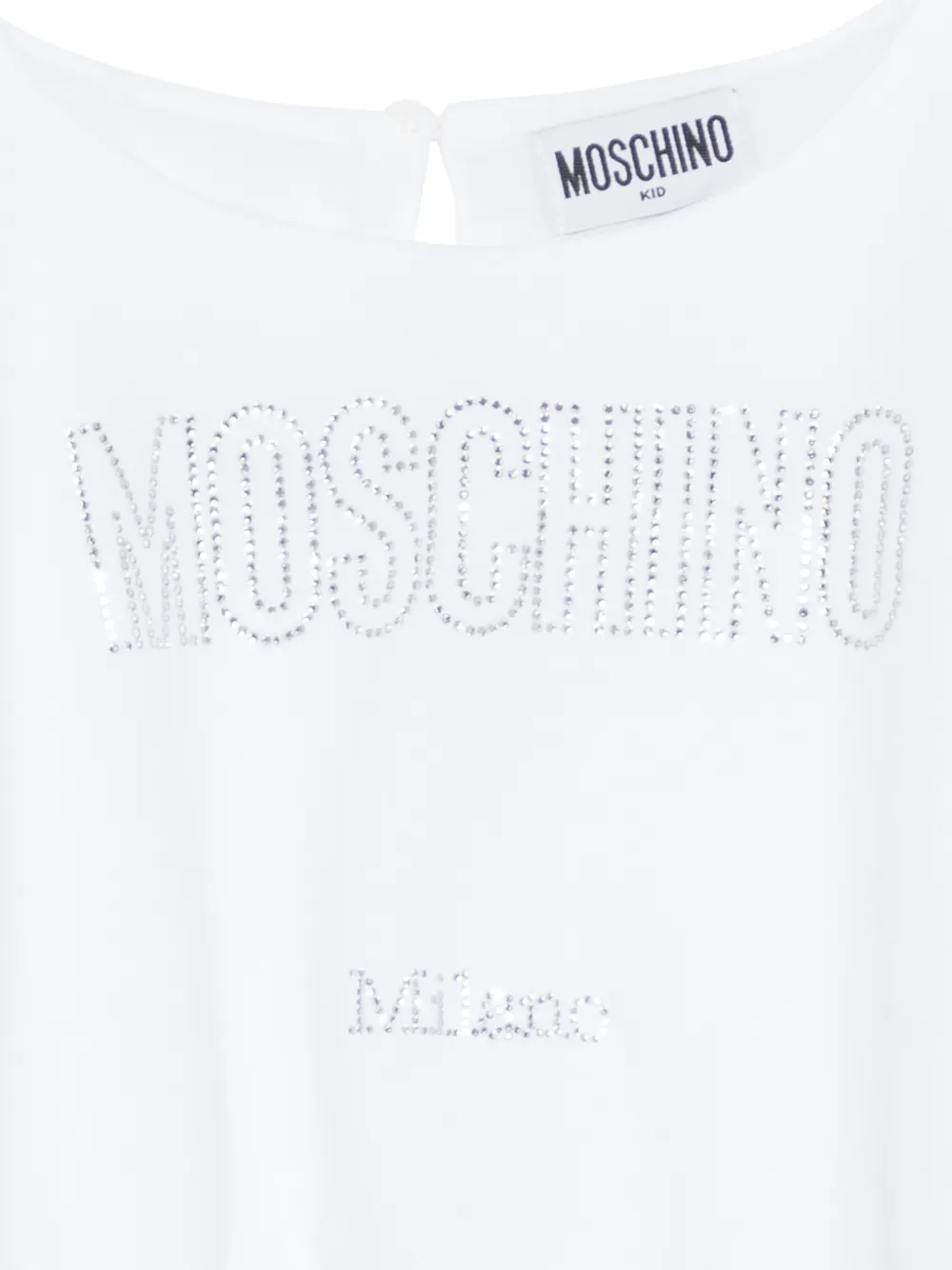 Moschino Kids Shirt met logodetail Wit