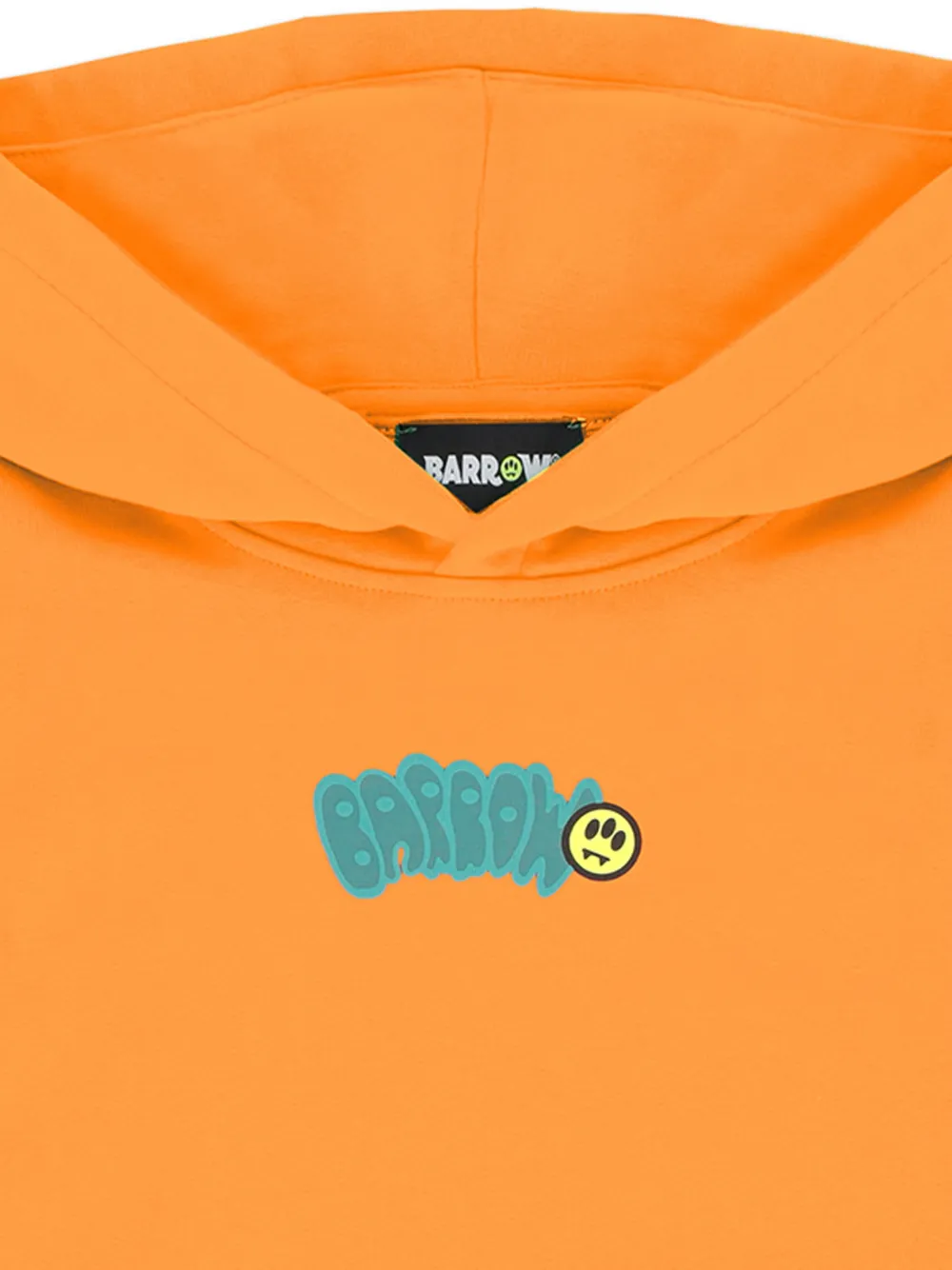Barrow kids Hoodie met verlaagde schouders Oranje
