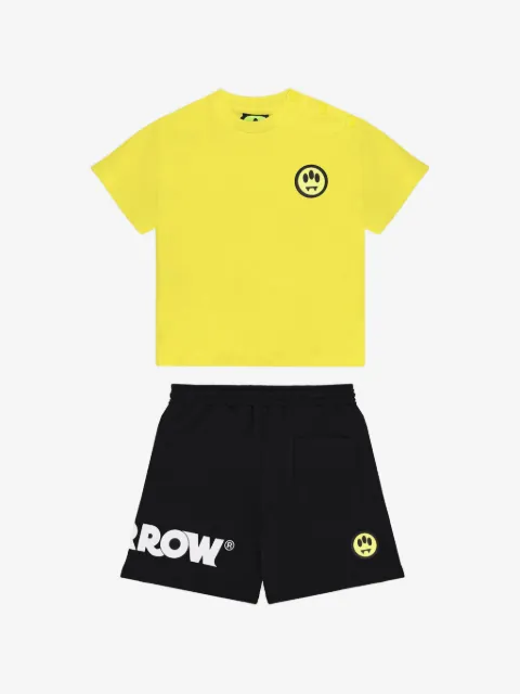 Barrow kids logo-print round-neck shorts set
