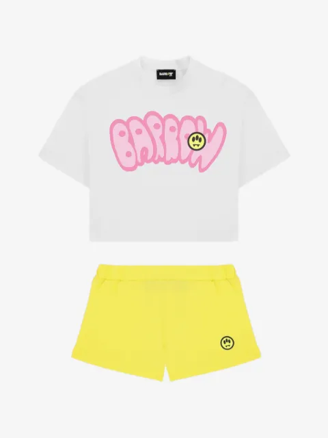 Barrow kids T-shirt og shortssæt med grafisk tryk