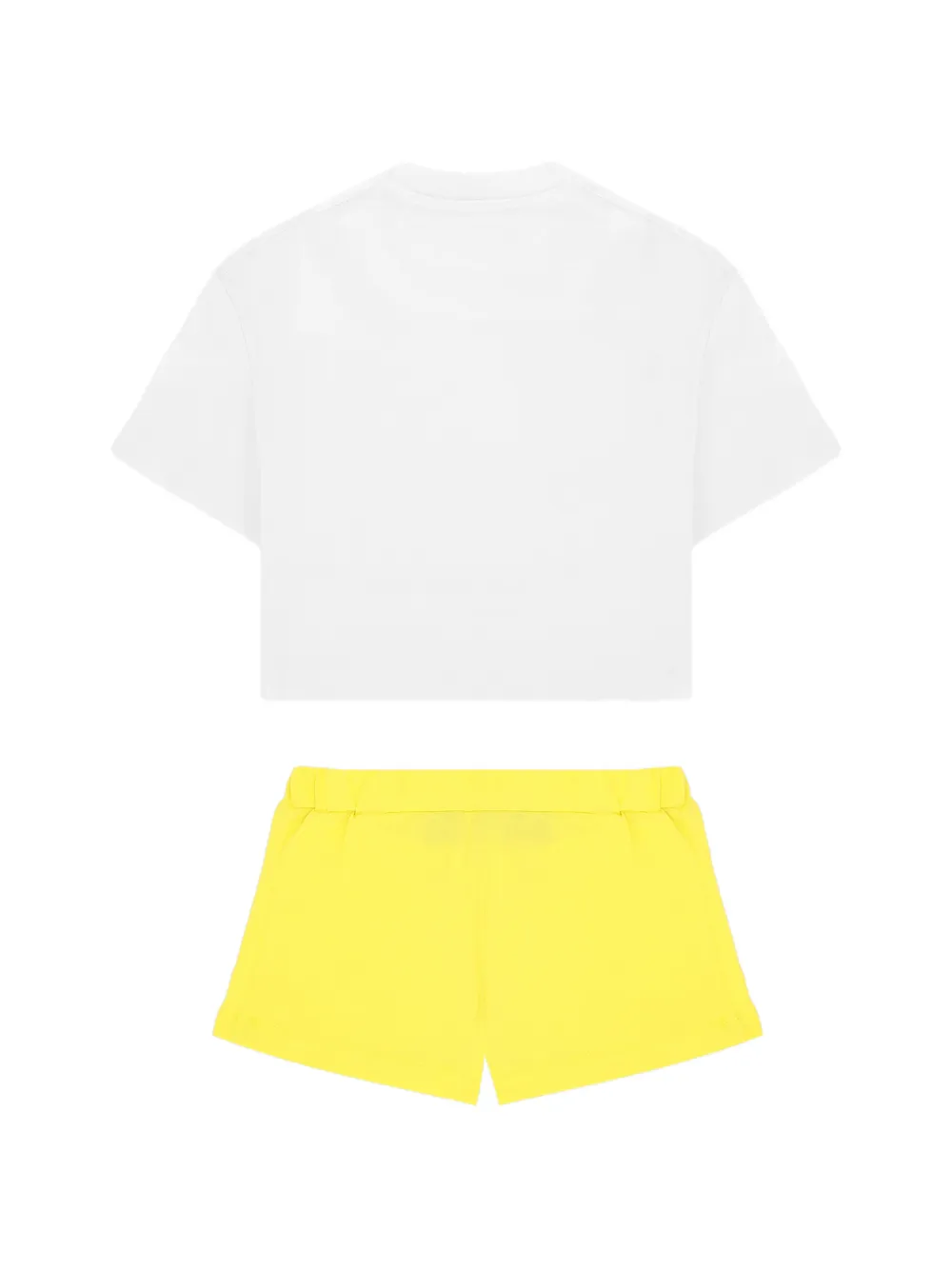Barrow kids T-shirt en shorts met print Wit