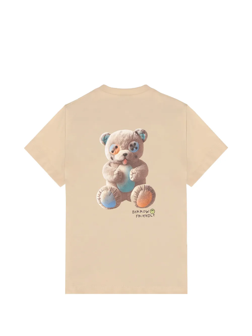 Barrow kids T-shirt met teddybeerprint Beige