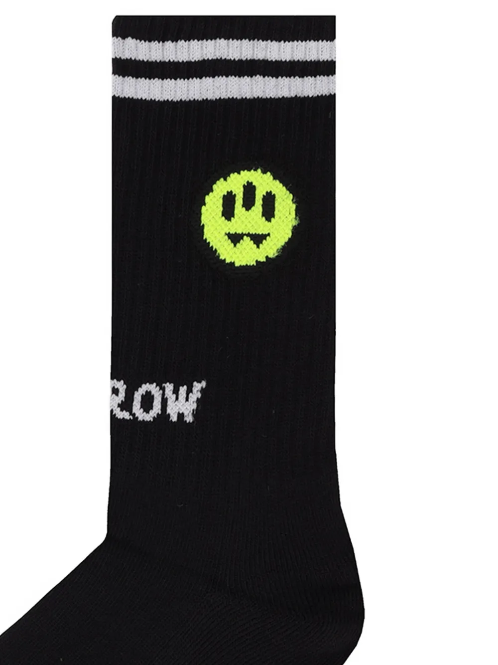 Barrow kids Gestreepte sokken met logo Zwart