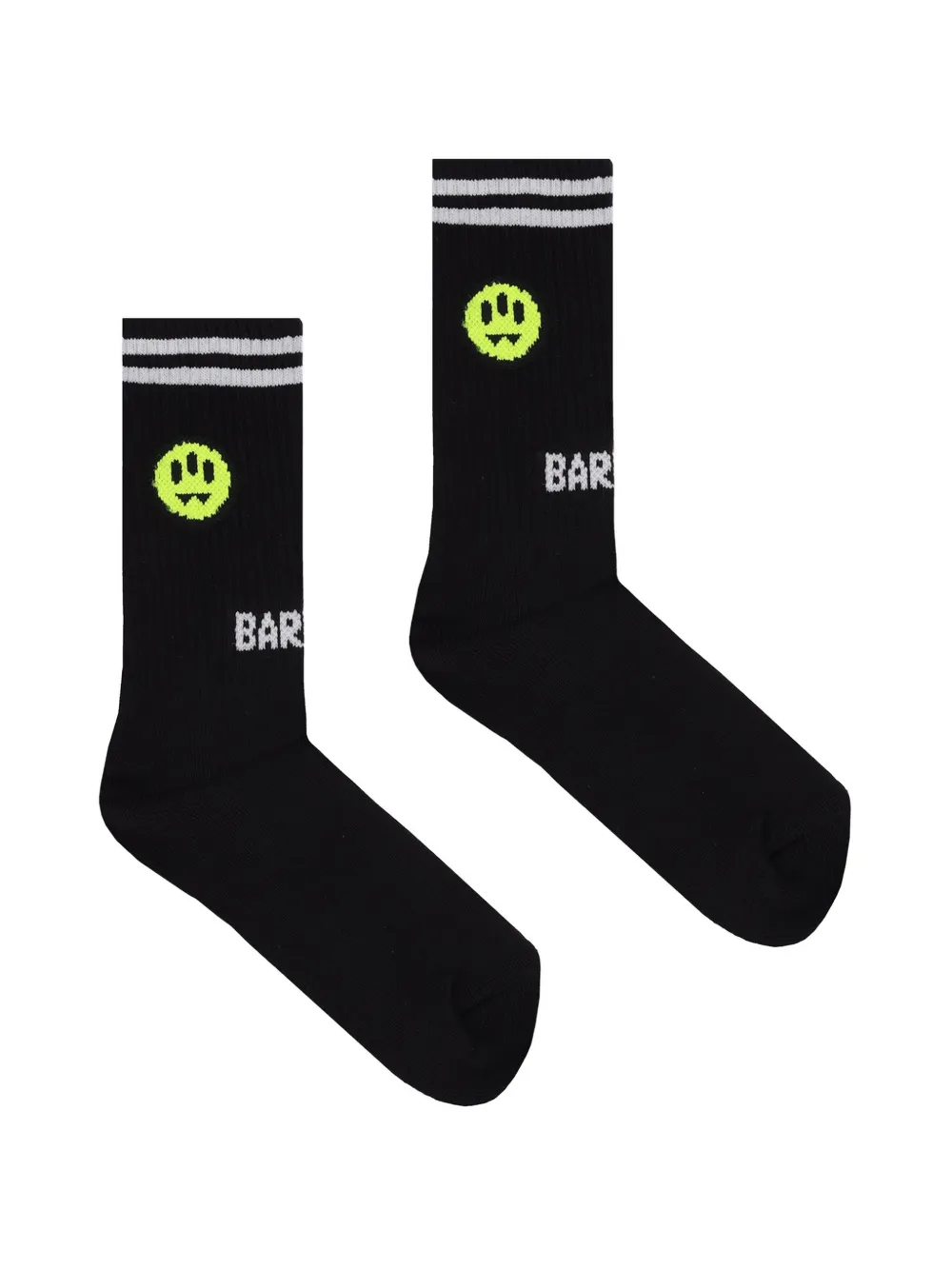 Barrow kids Gestreepte sokken met logo Zwart