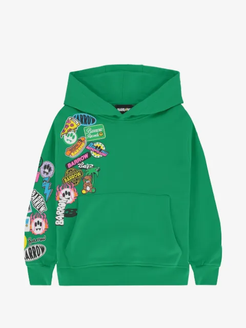 Barrow kids graphic fleece hoodie