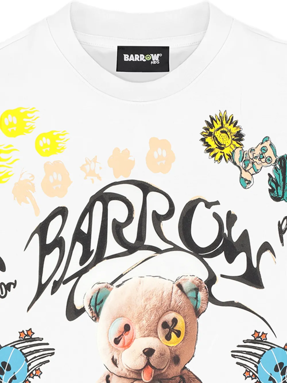 Barrow kids T-shirt met print Wit