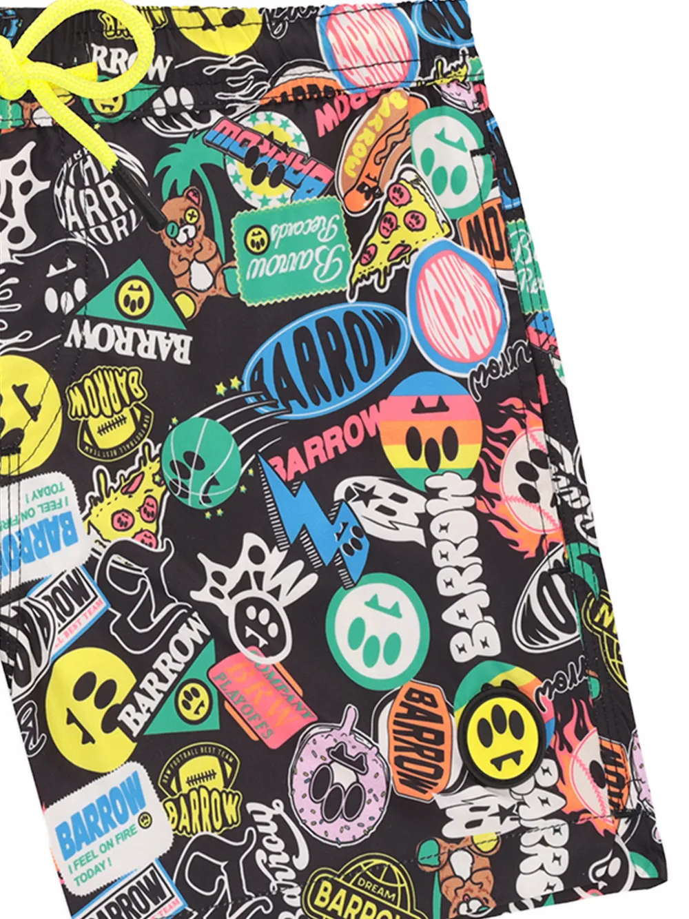 Barrow kids Zwembroek met print Zwart
