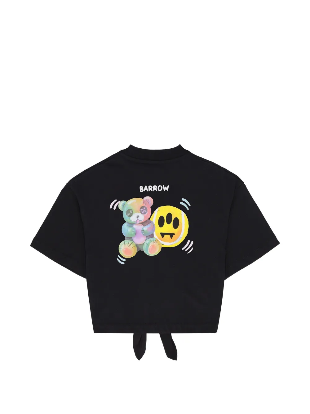 Barrow kids Cropped jersey T-shirt Zwart