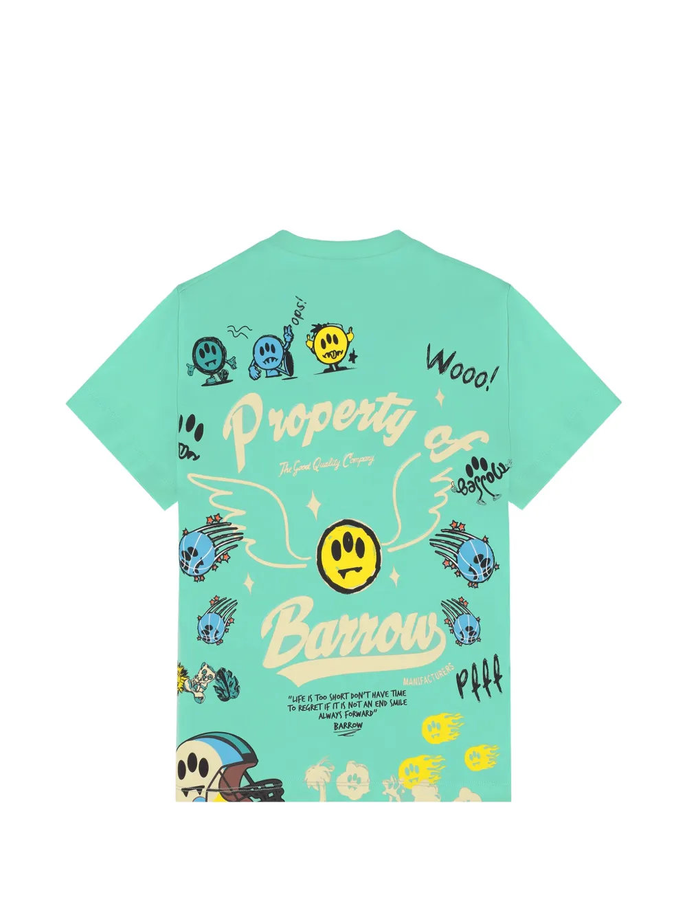Barrow kids T-shirt met print Groen