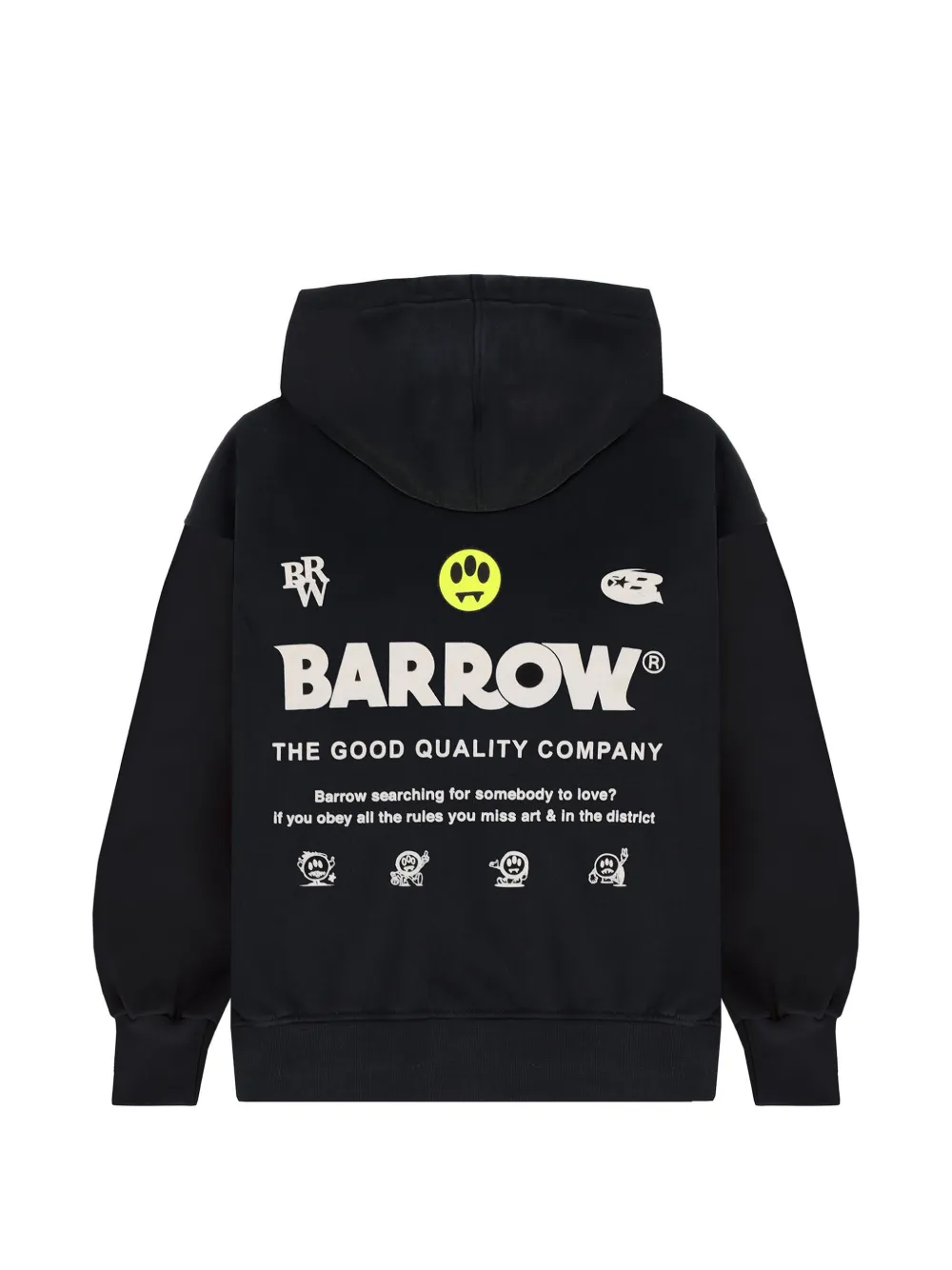 Barrow kids Hoodie met rits Zwart