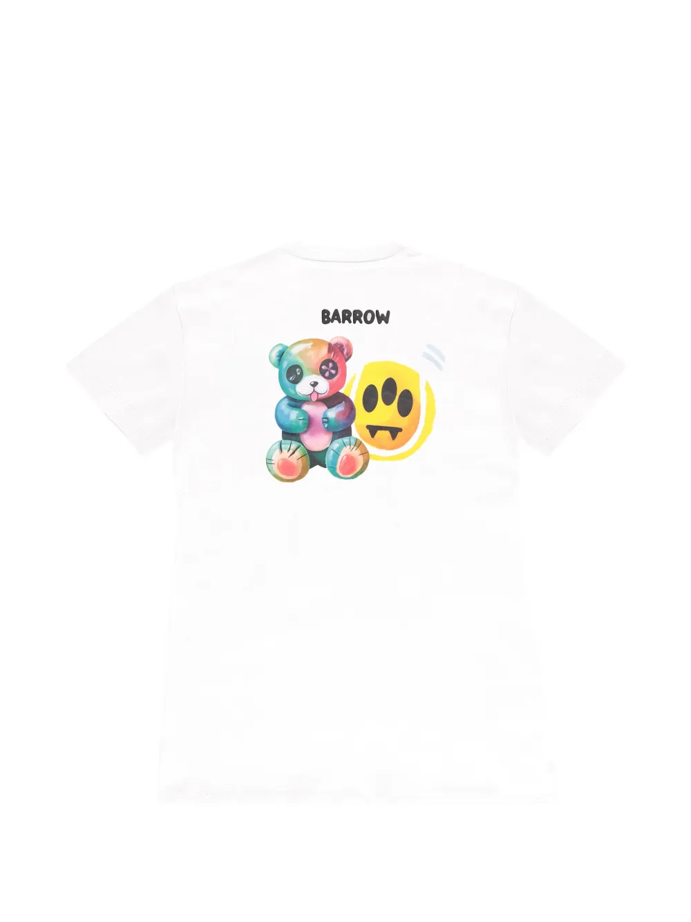 Barrow kids Jurk met korte mouwen en print Wit