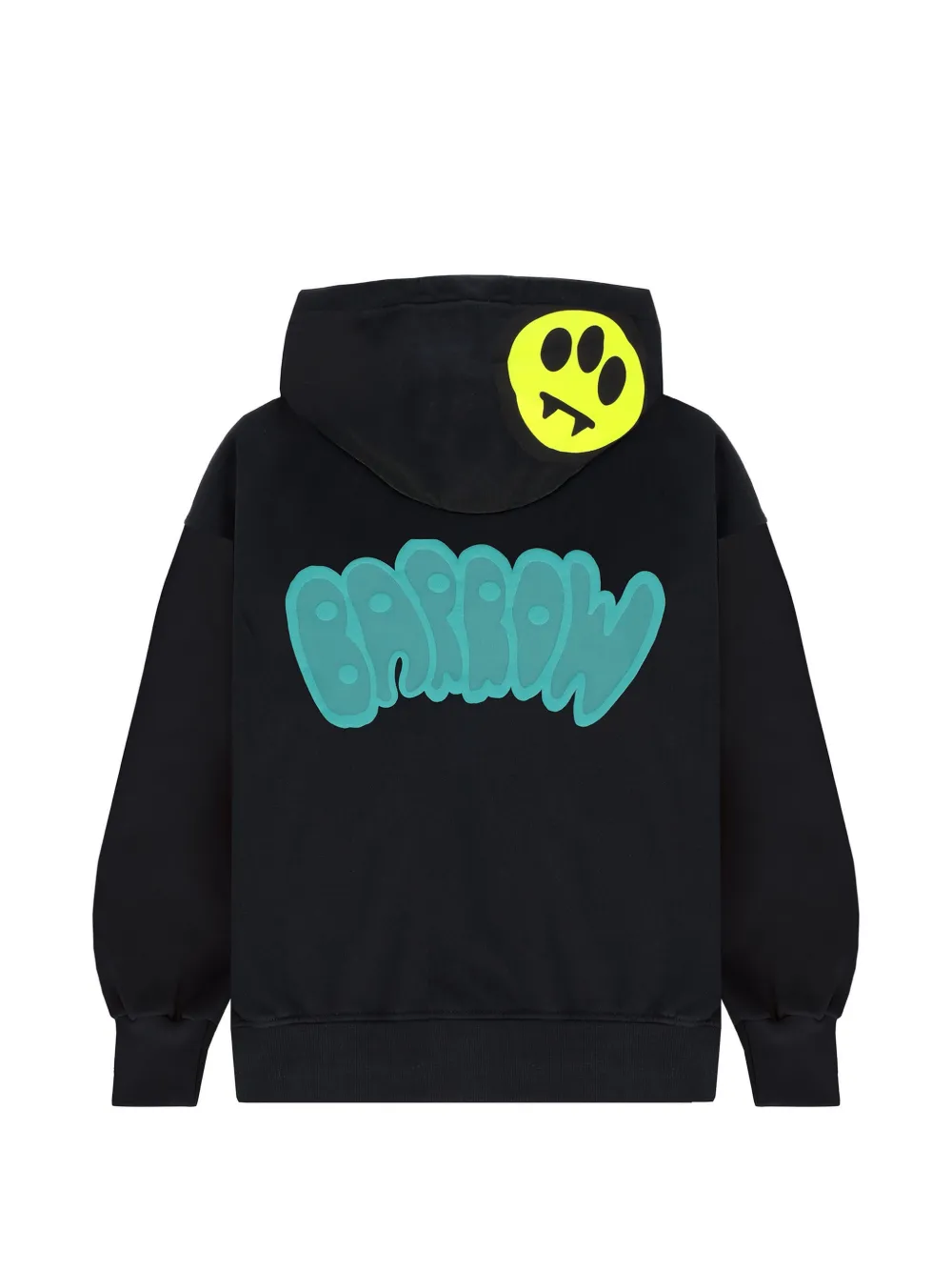 Barrow kids Fleece hoodie met verlaagde schouders Zwart