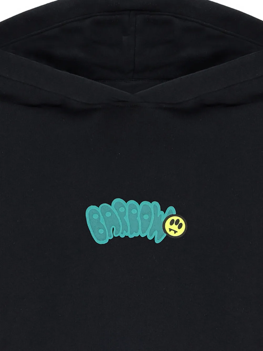 Barrow kids Fleece hoodie met verlaagde schouders Zwart