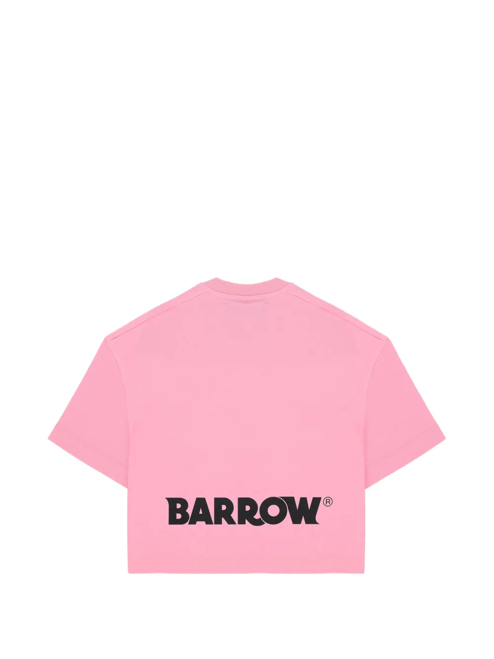 Barrow kids Boxy jersey T-shirt Roze