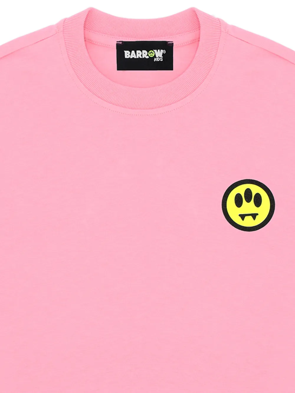 Barrow kids Boxy jersey T-shirt Roze