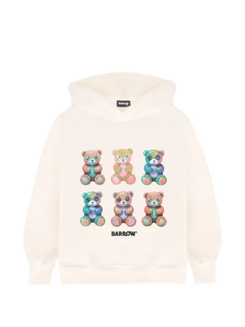 Barrow kids teddy print hooded fleece