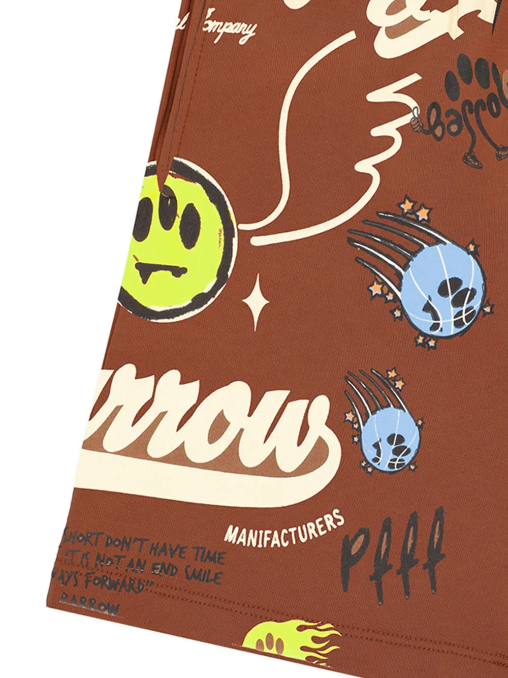Print-Detail Drawstring Shorts