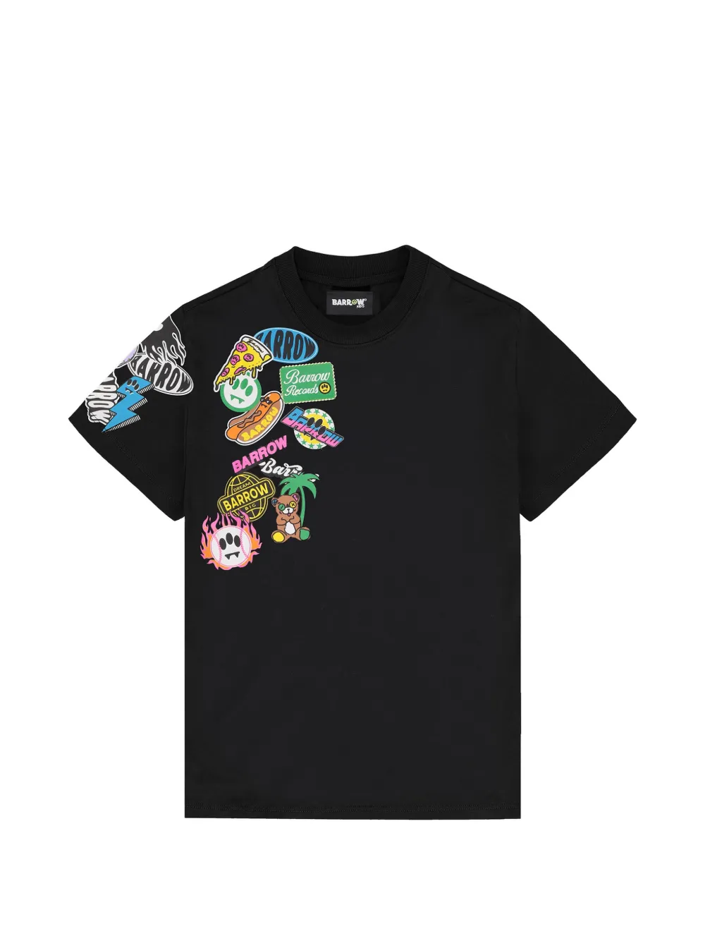 Barrow kids printed-detail T-shirt - Nero