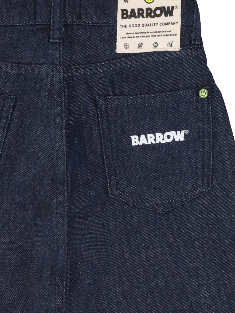 Barrow kids Jeans met geborduurd logo Blauw