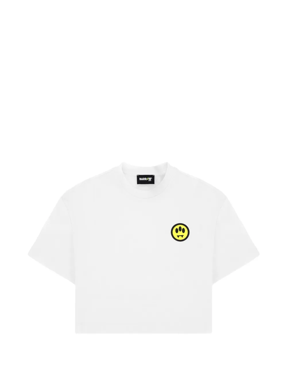 Barrow kids boxy jersey T-shirt - Bianco