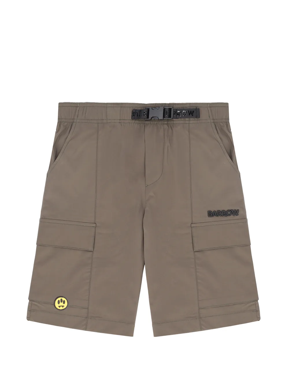 Barrow kids gabardine cargo shorts - Marrone
