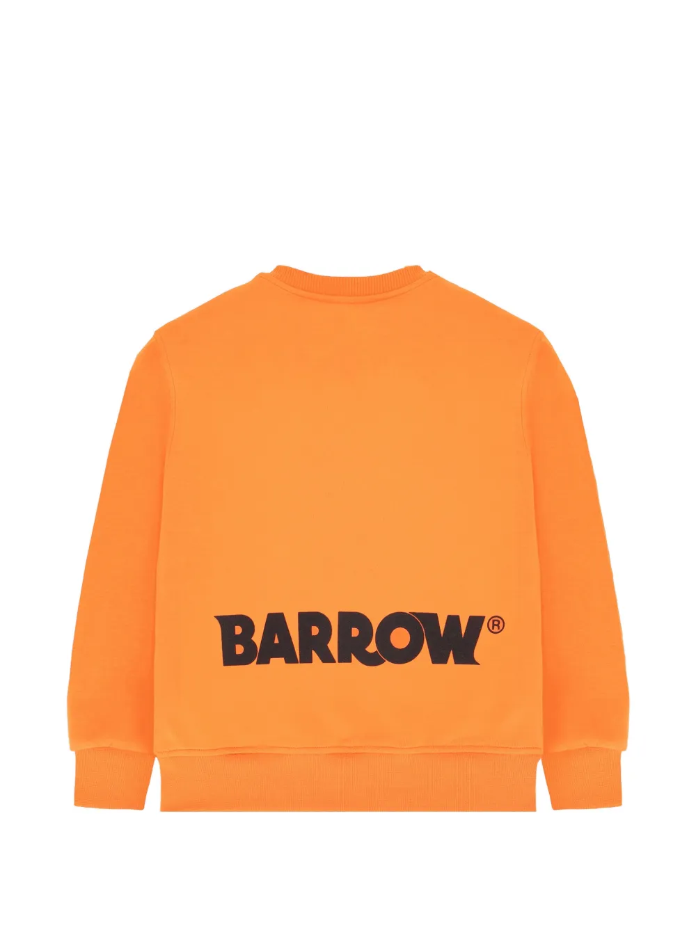 Barrow kids Sweater met ronde hals en grafische print Oranje