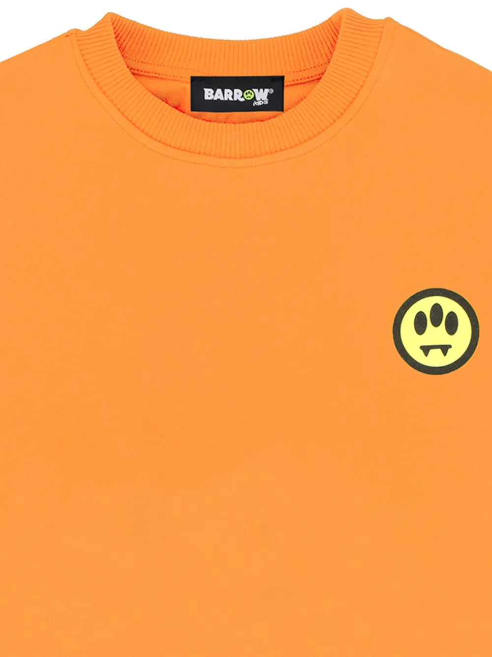 Barrow kids Sweater met ronde hals en grafische print Oranje