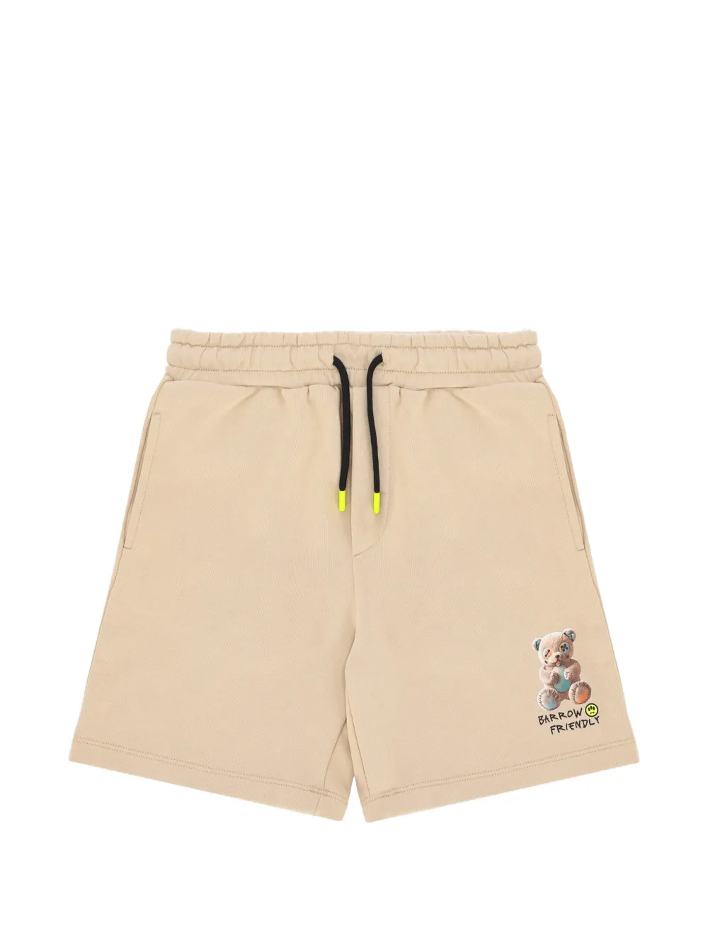 Barrow kids drawstring graphic shorts - Toni neutri