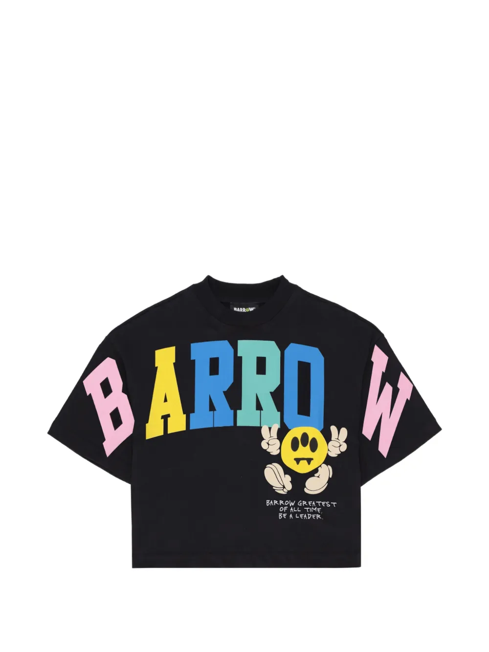 Barrow kids logo-print T-shirt - Nero