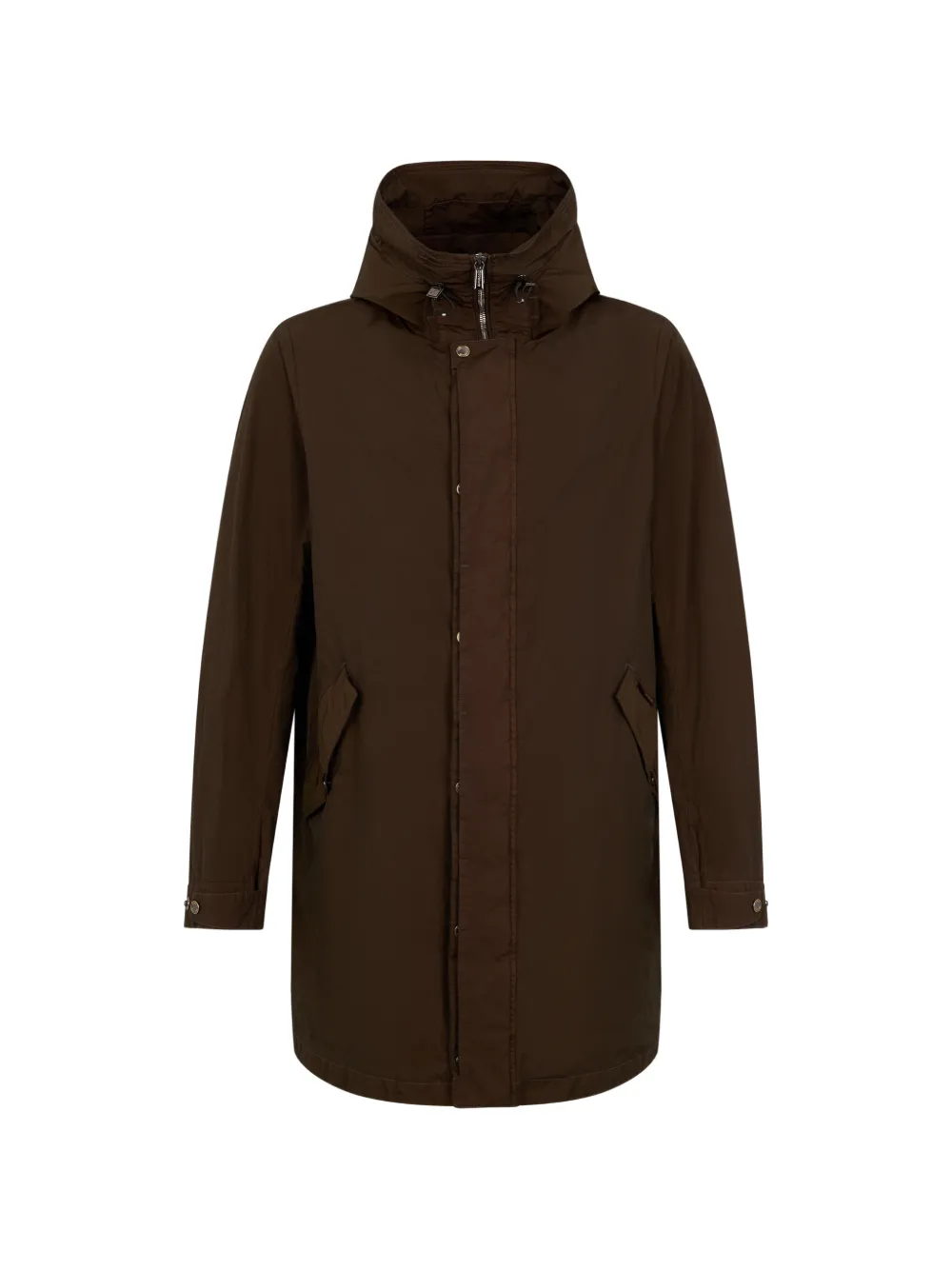 Moorer Millenio hooded parka - Marrone