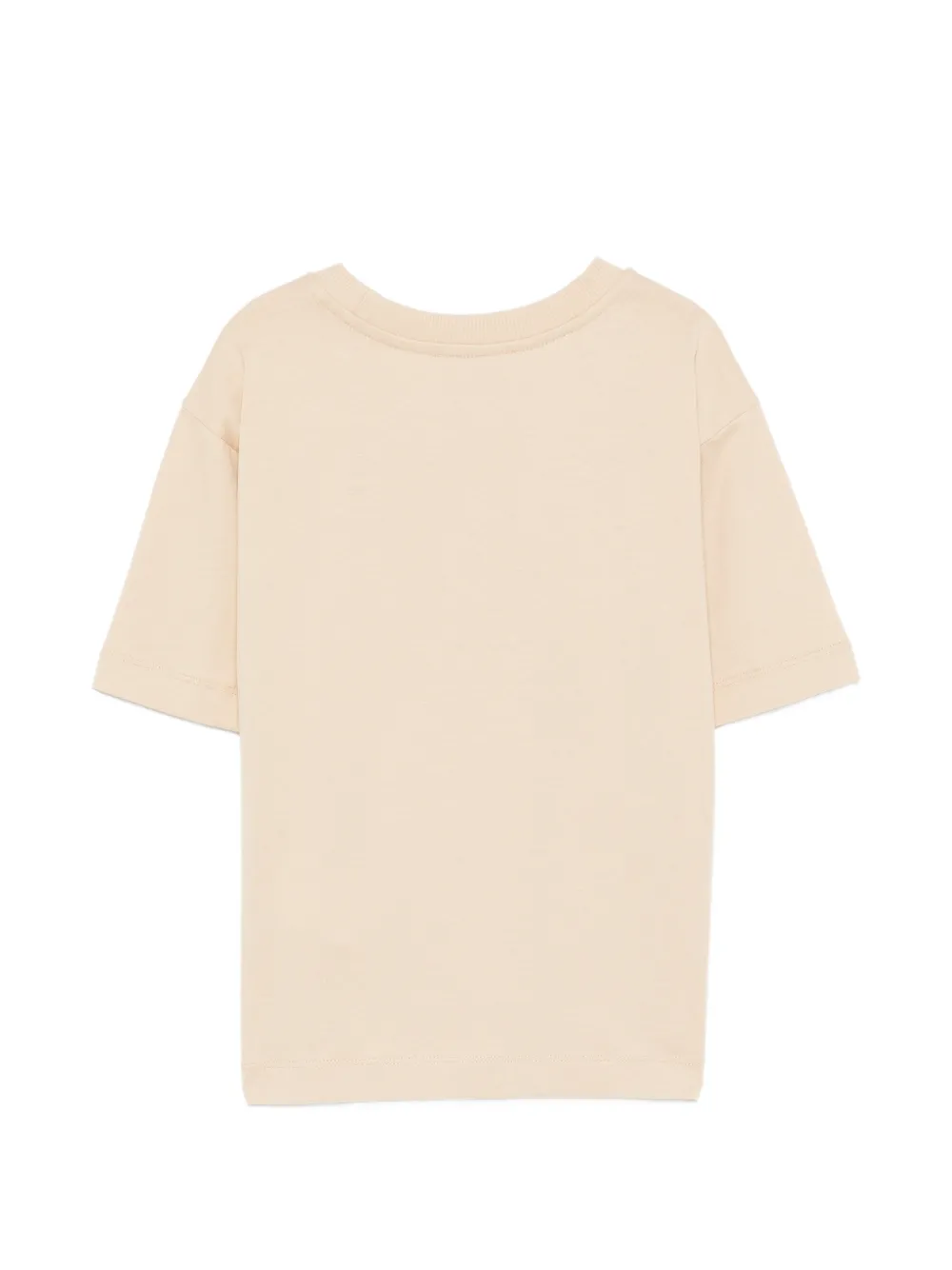 Moschino Kids Teddy T-shirt met logo Beige