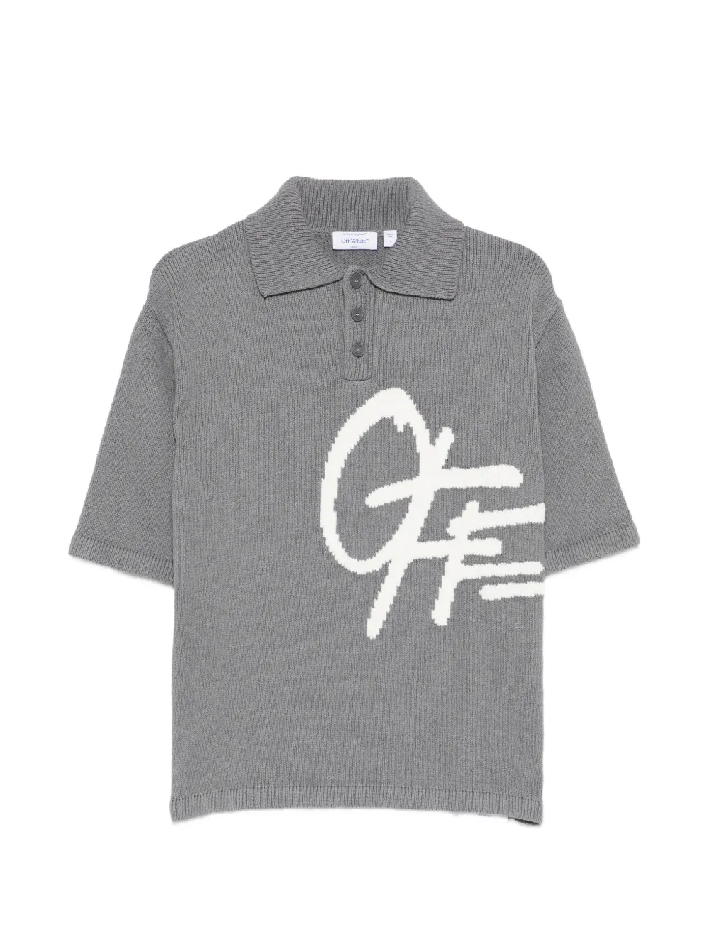 Off-White shared-logo short-sleeve polo shirt - Grau