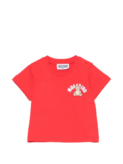 Moschino Kids playera con logo estampado
