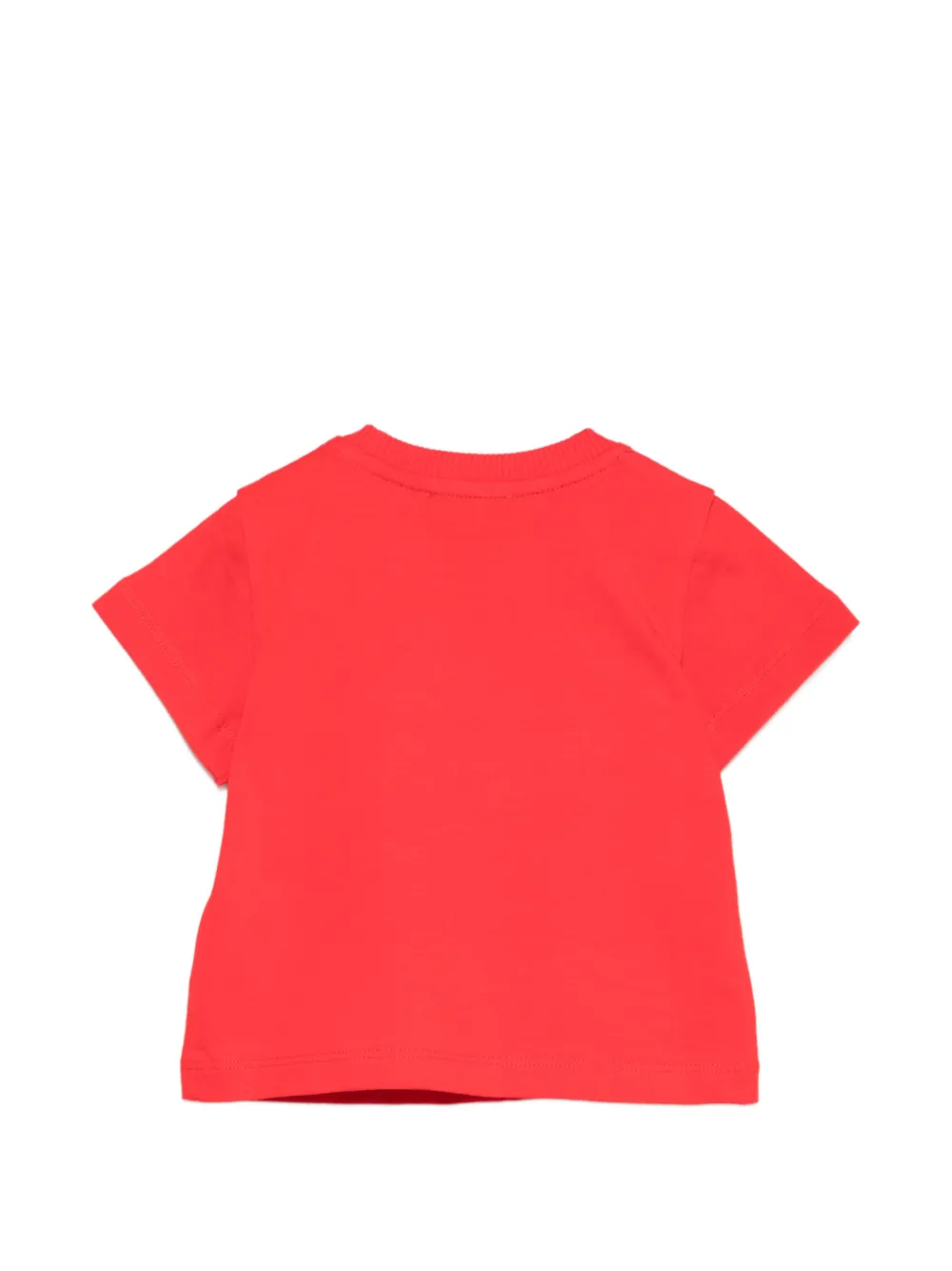 Moschino Kids T-shirt met logoprint Rood
