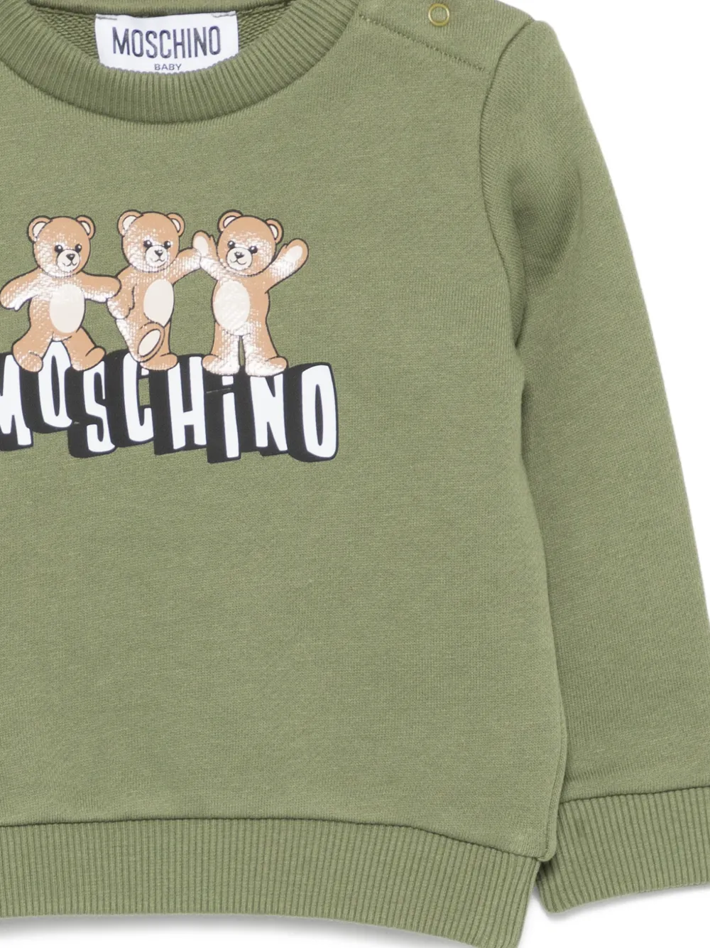  Moschino Kids Printed Sweatshirt - Green 