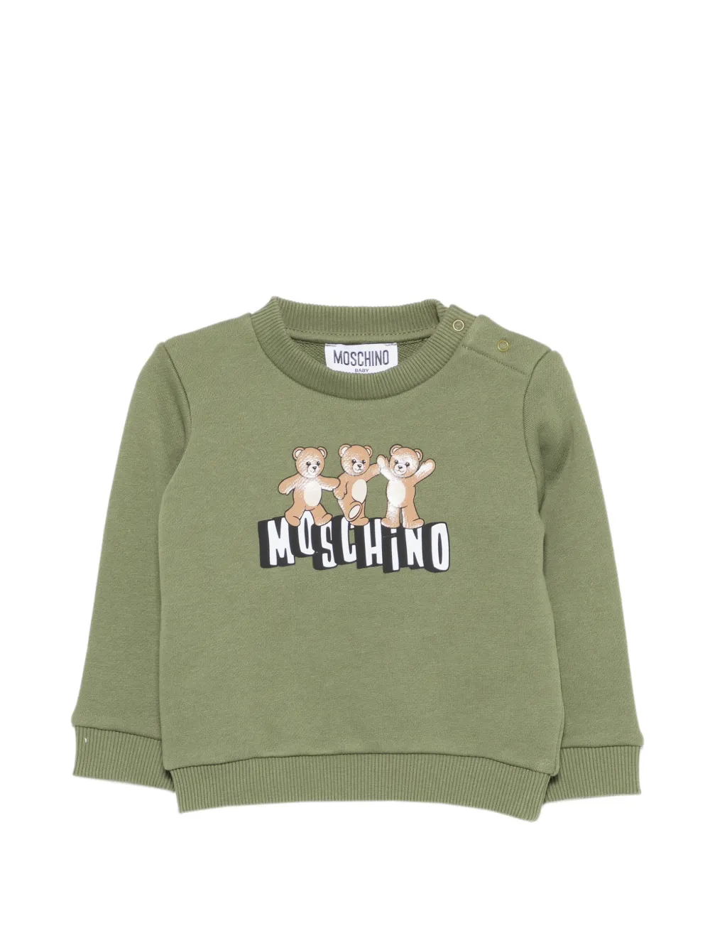 Moschino Kids printed sweatshirt - Verde