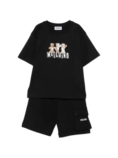 Moschino Kids chándal con motivo de oso