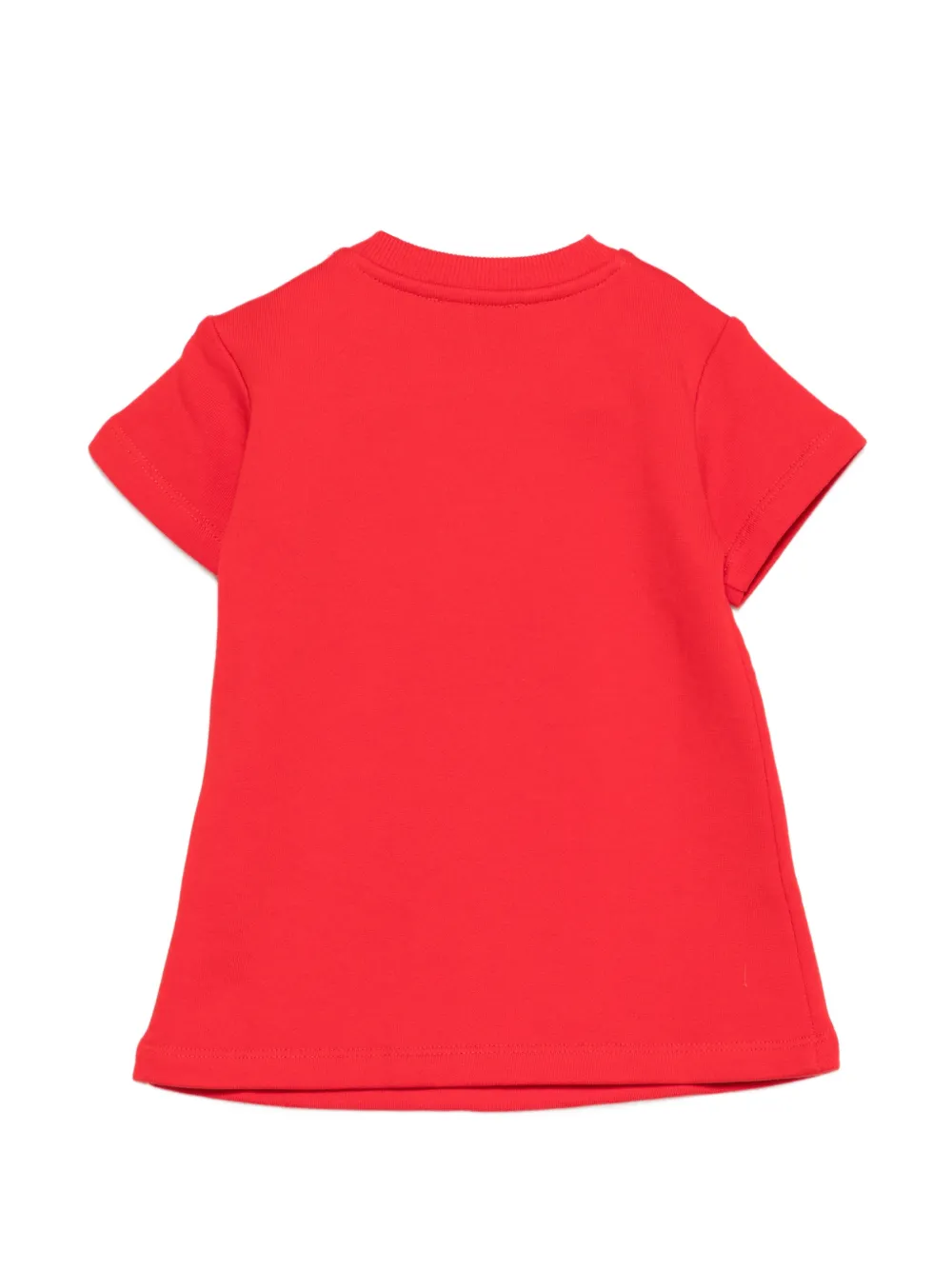 Moschino Kids Jurk met logoprint Rood
