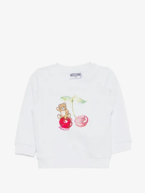 Moschino Kids cherry-print sweatshirt