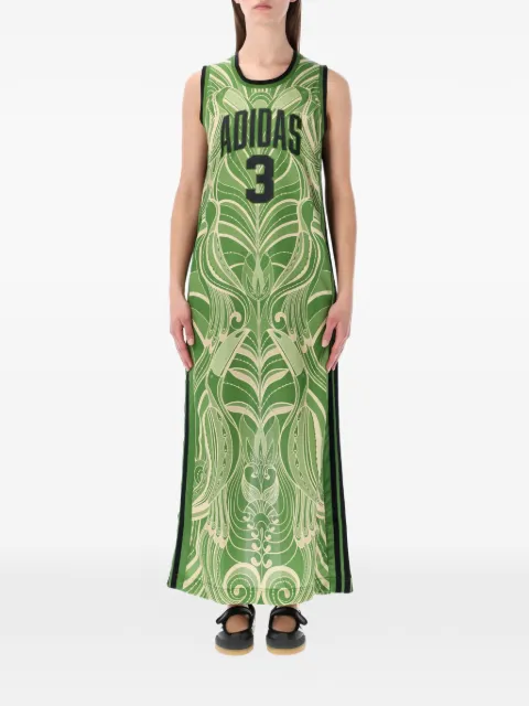 adidas x Farm Rio floral sleeveless maxi dress