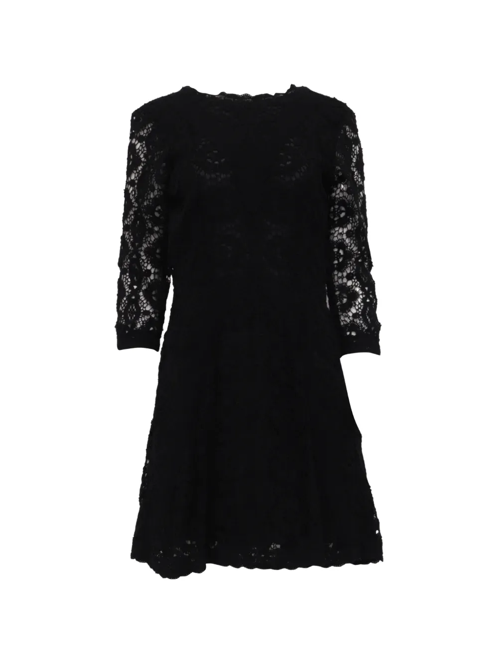 Maje Renita floral-lace mini dress - Nero