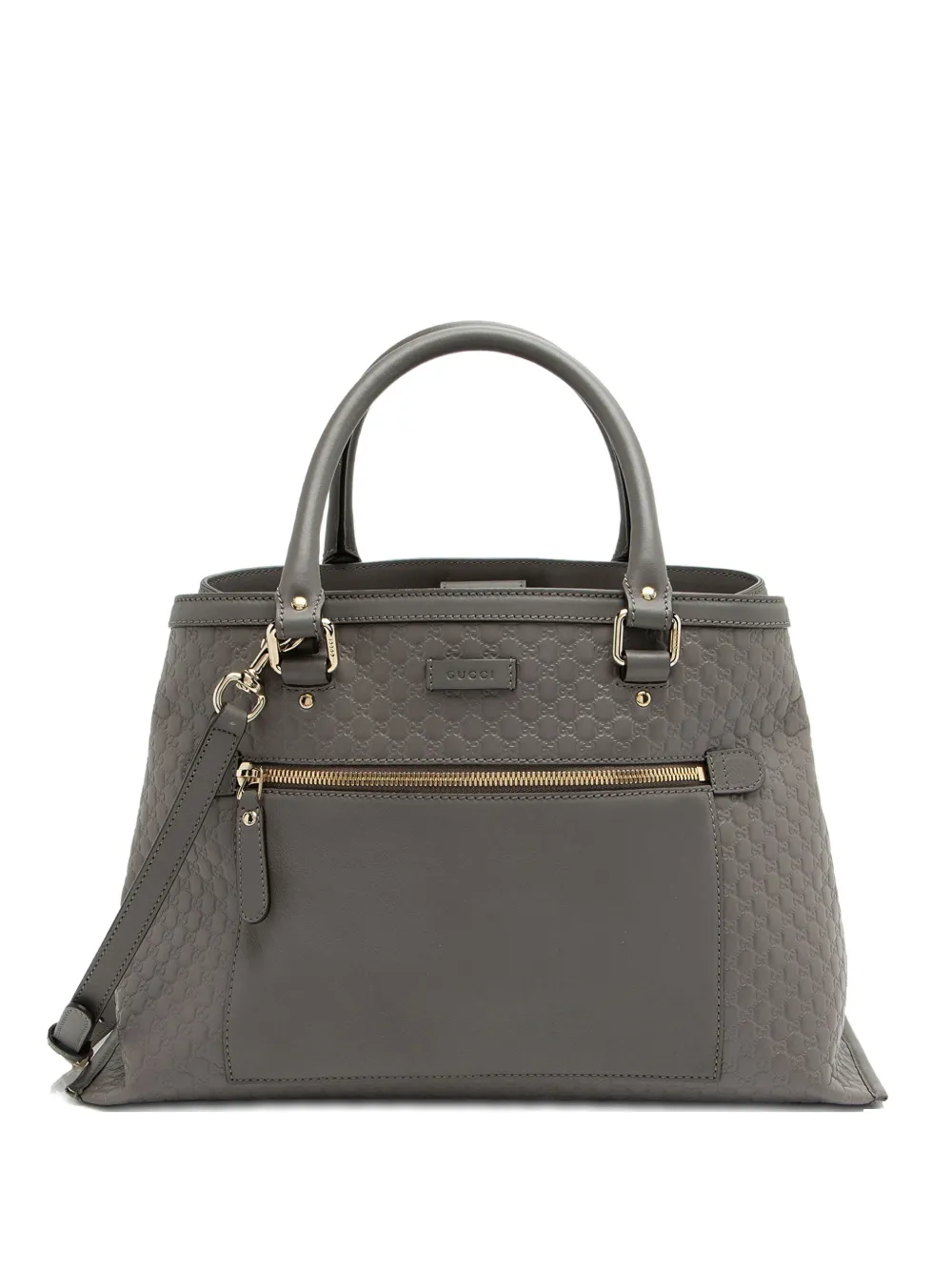 Gucci Pre-Owned Microguccissima leather tote bag - Grigio