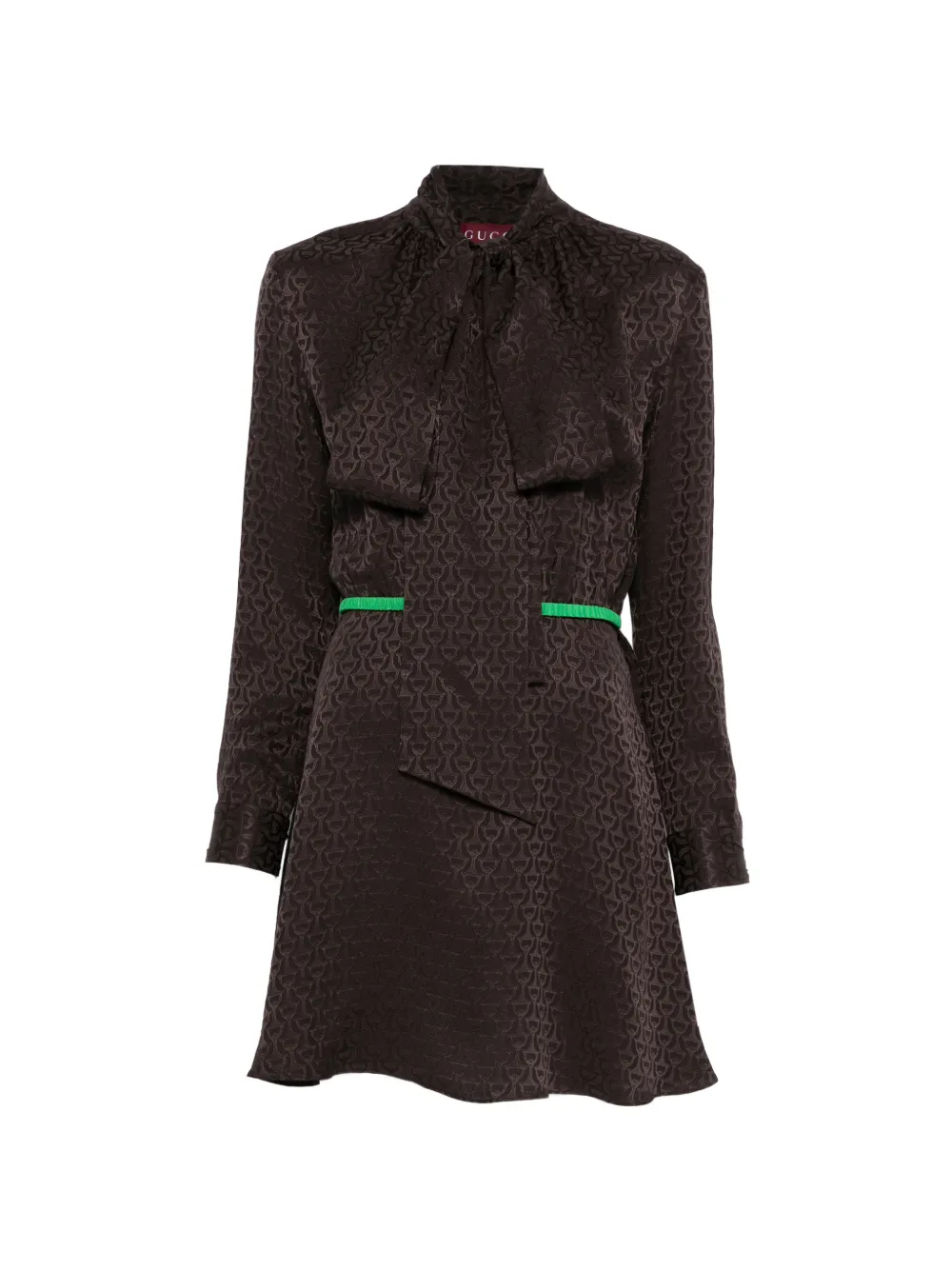 Gucci Kleid mit Jacquardmuster - Braun